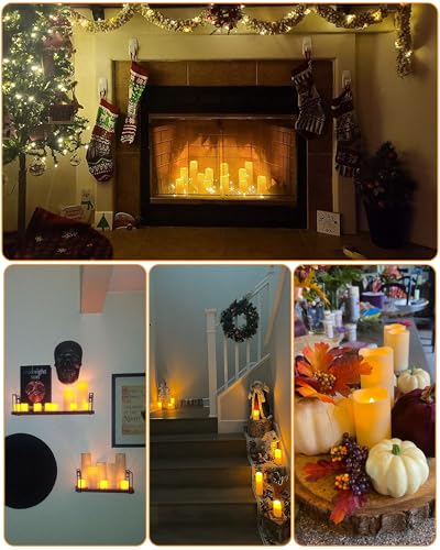 Enido 12 Pc Led Candles Flickering Flameless Candles With Remote & Timer For Romantic Ambiance thumb #6