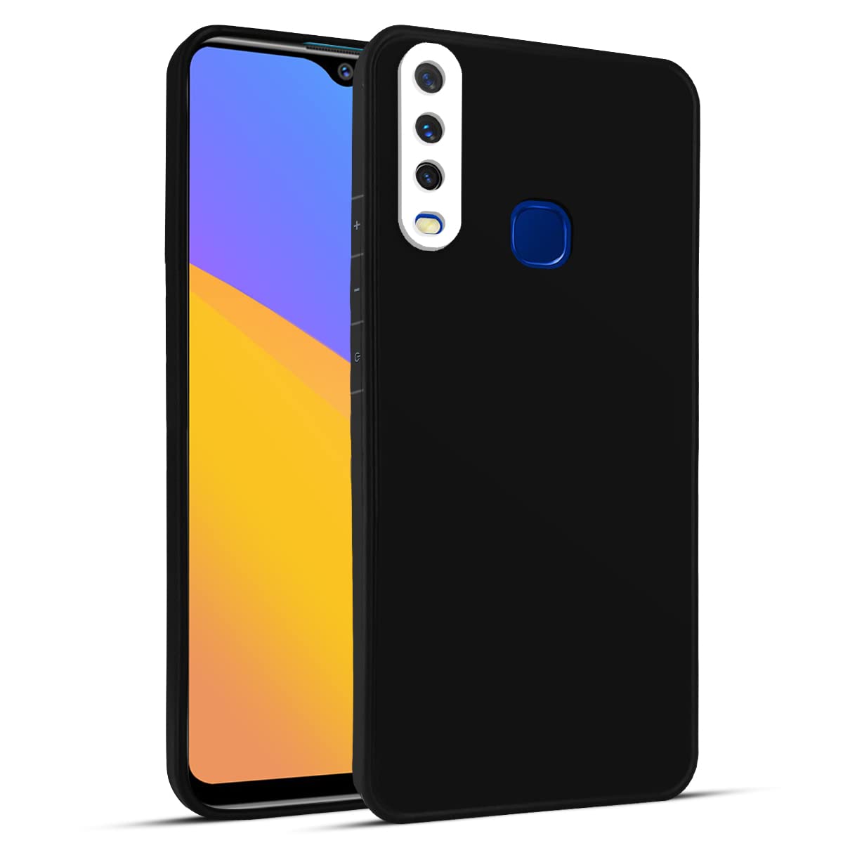 Jkobi Back Cover Case for Vivo Y12 | Y15 | Y17 (Pure White Camera Protection | Soft Matte Finish Smooth Touch | Tactile Button Cushions | Professional Slim Flexible |Black) (B0B53PHR6R) Amazon Price History, Amazon Price Tracker