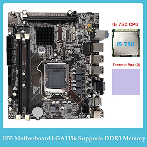 pintoc H55 Datormoderkort LGA1156 för i3/i5 med Thermal Pad