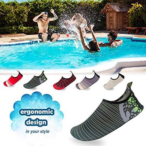 Men’s Flexible Aqua Socks, Swim Shoes, Summer Outdoor Shoes for Water Sports, Pool, Sea, Beach Activities4