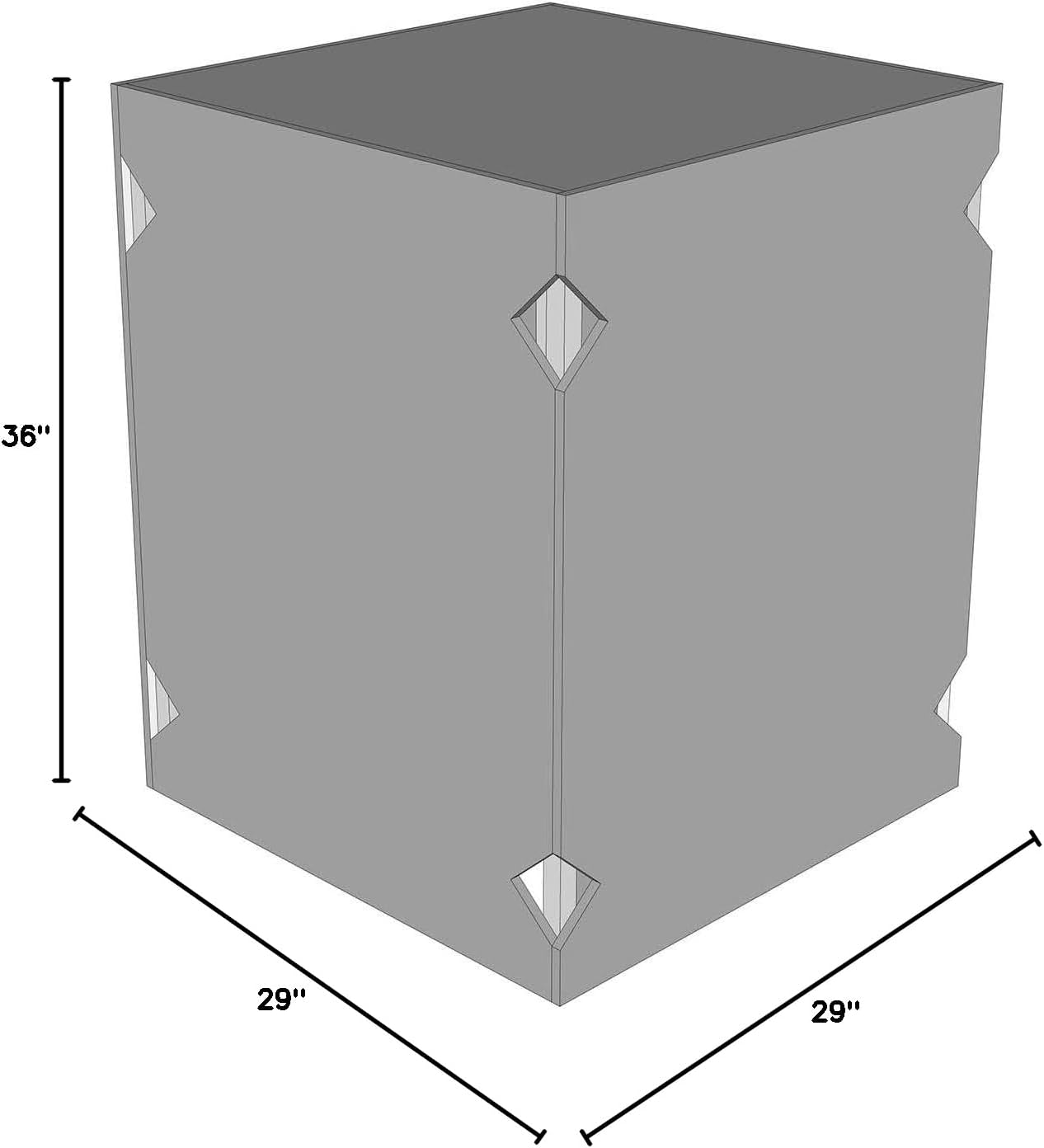 Universal Ready to Finish BBQ Island 90 Degree Corner Cabinet - RTF90C-29-CC