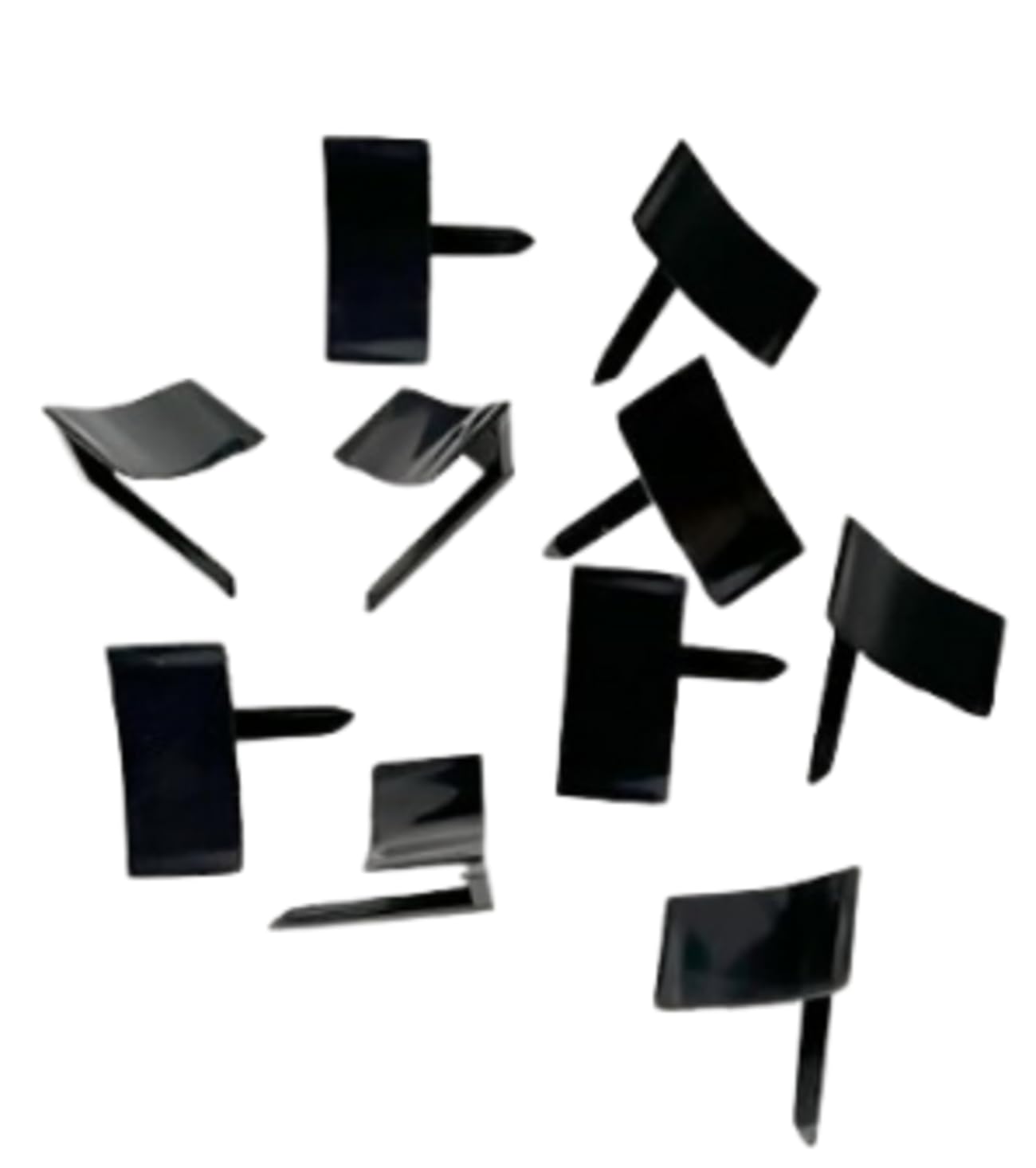 InstaTrim End Caps - 10 Black 1/2" Wide Trim End Cap Pieces - Trim for Corners - Paintable