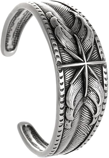 TURTLEDOVE Viking Compass Cuff Bracelet, North Star Nautical Cuff Bangle, Stainless Steel Vintage Pirate Sailor Amulet Jewelry Gift