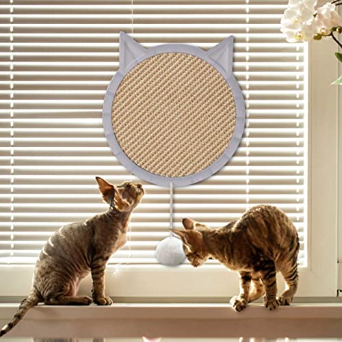 Placas de arranhar para gatos em ambientes fechados | Almofada de gato de sisal natural para alivio