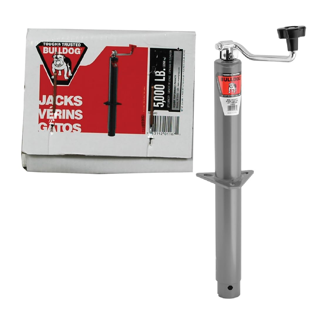 Amazon.com: Bulldog 1550320117 Round Trailer Jack, A-Frame, 5,000