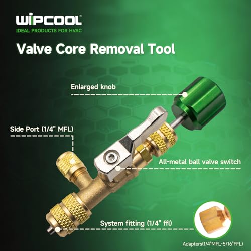 Herramienta para remover núcleo de válvula WIPCOOL miniatura 2