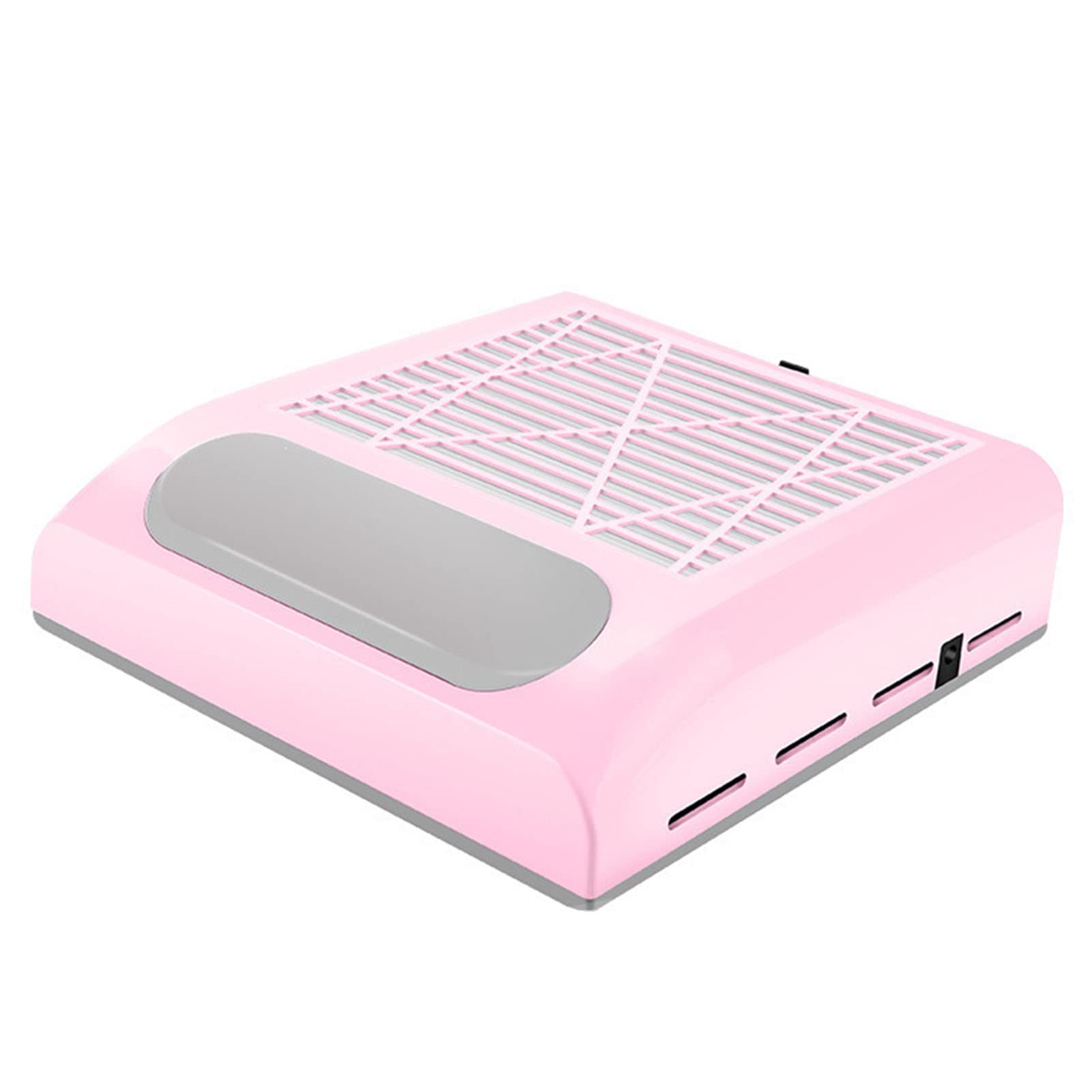 Aspiradora Profesional de 80 W for uñas, Ideal for Extensiones de acrílico y Gel de Polietileno, con Potente Ventilador de succión.(Pink)