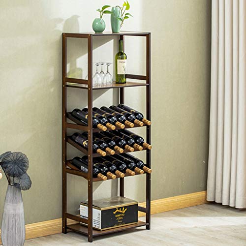 Soporte para botellas de vino tipo gabinete de madera miniatura 4