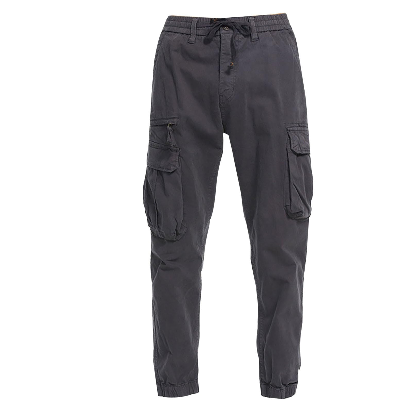 Pantalones de trabajo tipo cargo para hombre, tácticos, con bolsillos, ropa de trabajo, pantalones chinos elásticos, ajuste regular, pantalones casuales para exteriores, pantalones deportivos de