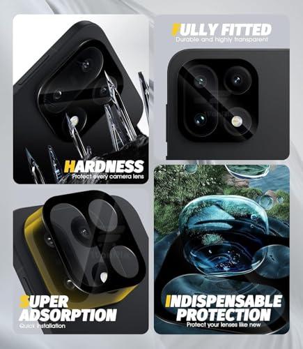 Image of Pack 1- Back Camera Glass Protector for OnePlus 15 5G [3D Premium] Camera Glass Protector (Black)