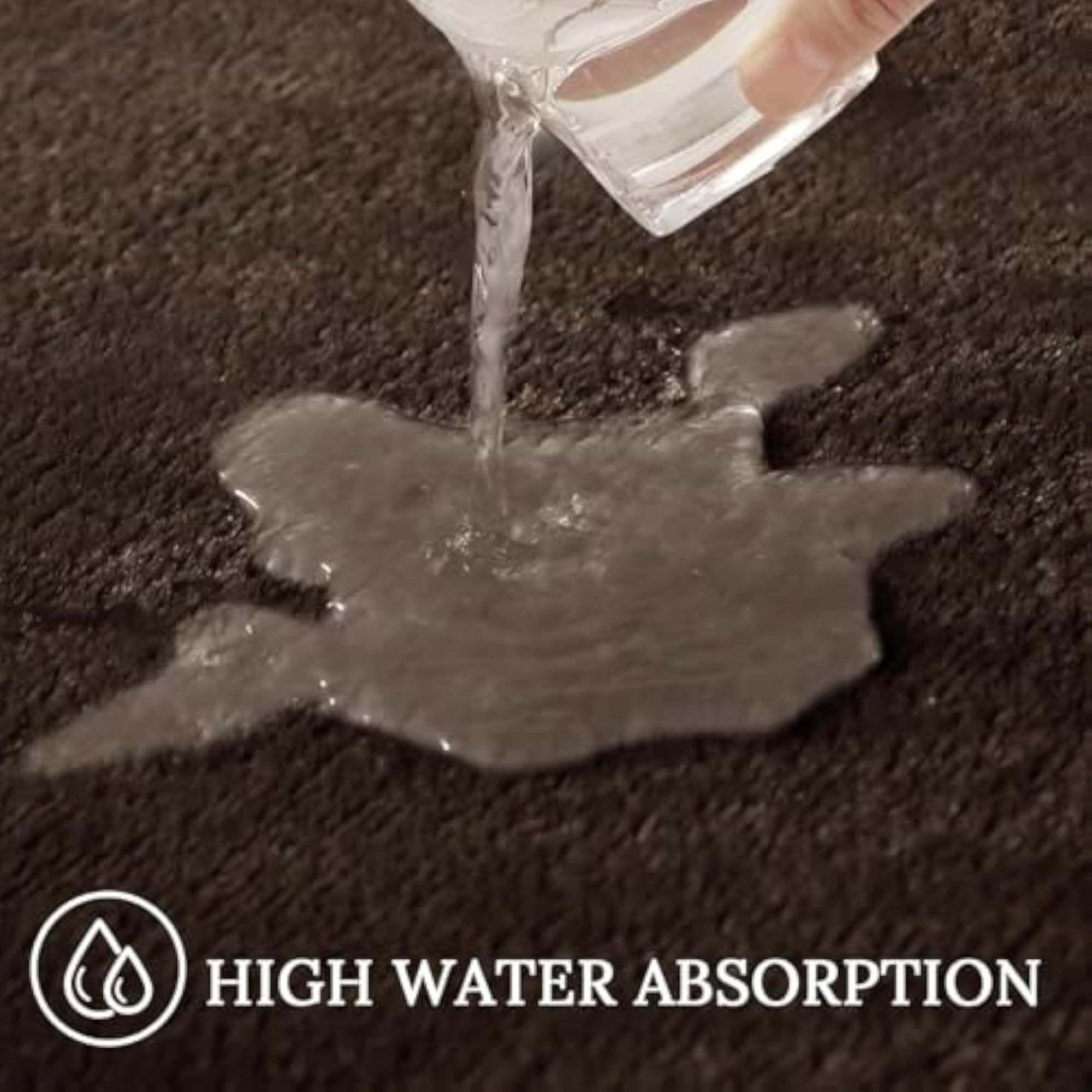 Memory Foam Shower Bath Mat Rug, Non-Slip