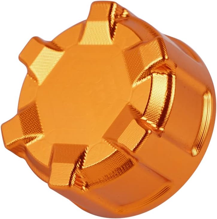 NICECNC Aluminum Front Rear Brake Cover Shield Compatible with 790Duke/ADVENTURE/ADVENTURE R 2018-2022, 890 Duke/Duke L 2021-2023, 890 Adventure/Adventure R 2021, CNC, Brake Reservoir Cover, Orange