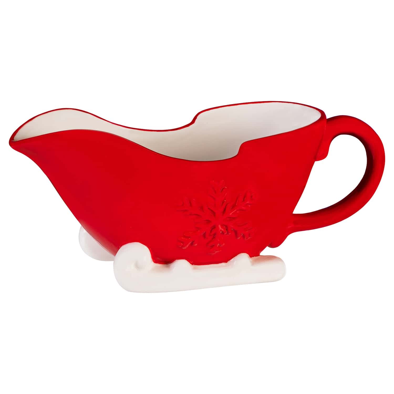 Biznest Make It Merry Christmas Gravy Boat, This Stunning Gravy Boat Shaped As Santa'S Sleigh