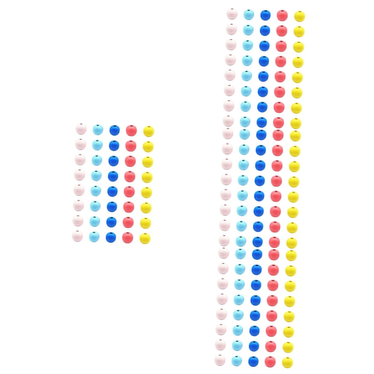 KALLORY2000 Pcs Wooden Colored Loose Beads Jewelry Spacer Charms Jewels for Hair Wooden Crafts Wooden Bead Hair Jewlery Hanging Craft Bead Wood Shims Decor Colorful Bead Manual Beadwork