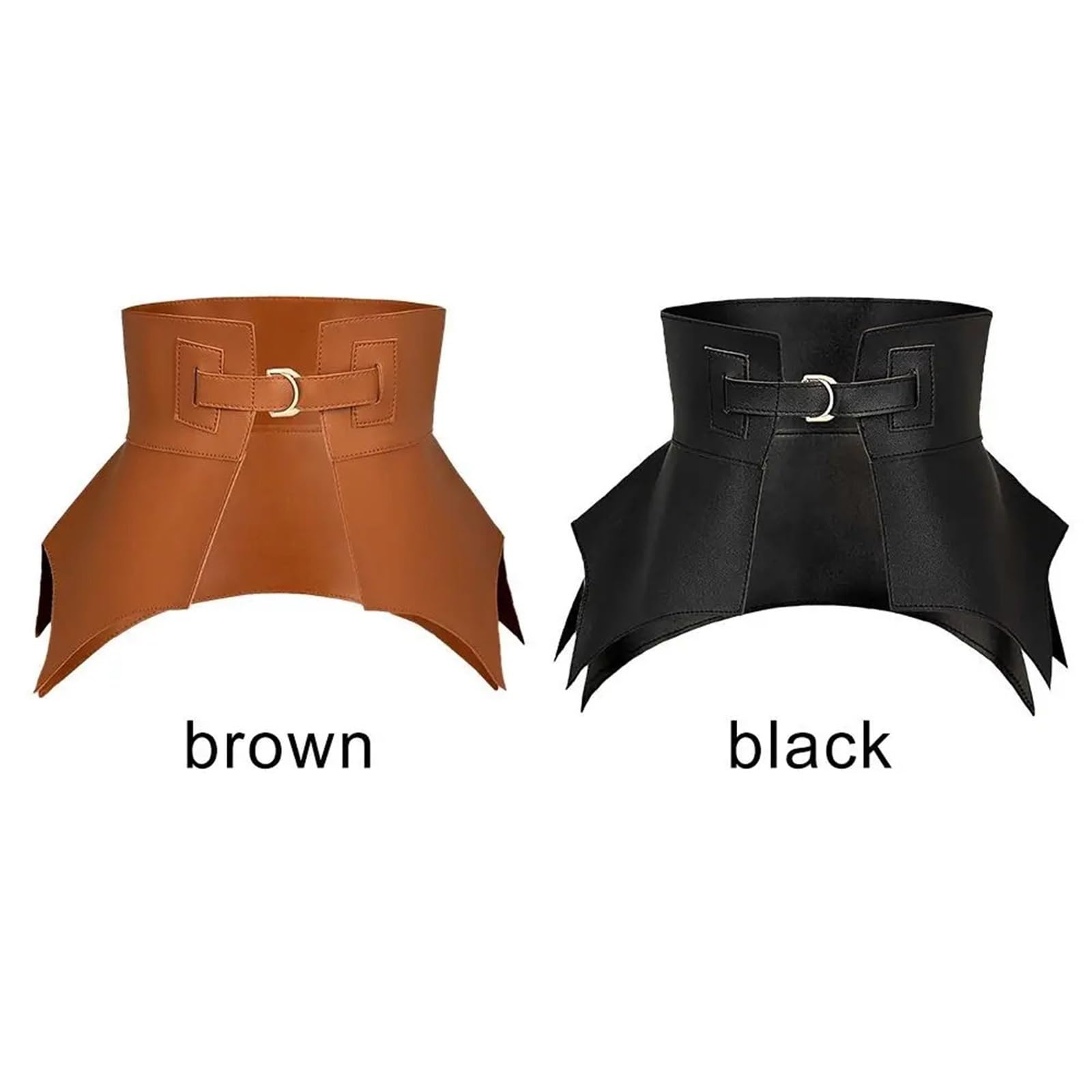 Cinturón ancho y largo de piel sintética irregular for mujer, estilo corsé for otoño e invierno para Jeans Pantalones Vestidos