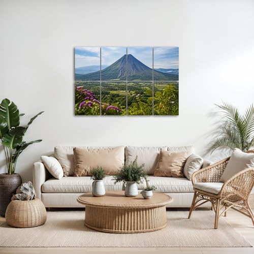 8 Pack Paneles Acústicos Decorativos de Lava Cerro Verde, Paneles Absorbentes de Sonido Autoadhesivos 48"x32" para Estudios de Grabación en Casa miniatura 5