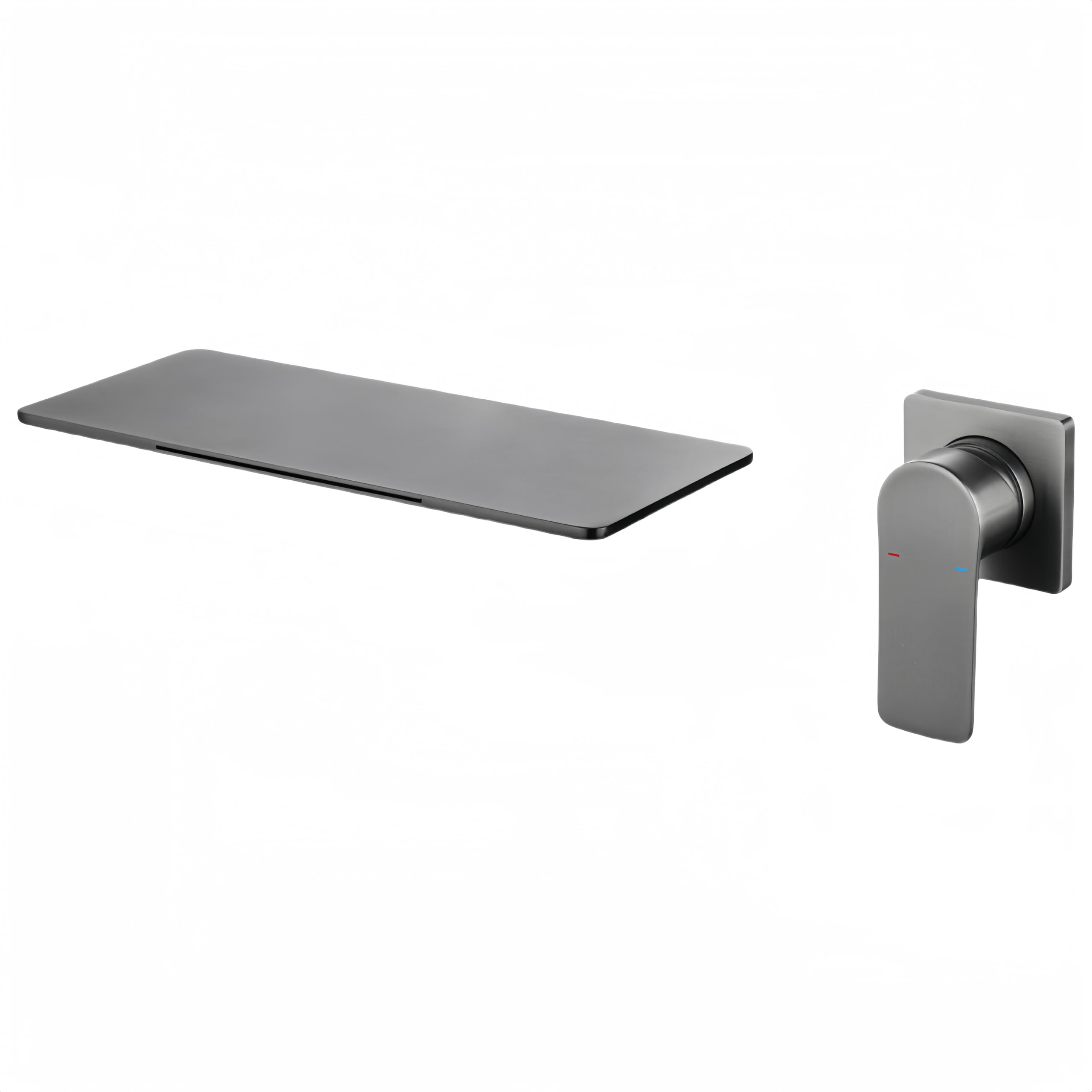 ZYCHSJXA Hot and Cold Control d Copper Concealed Basin Faucet (Grey)