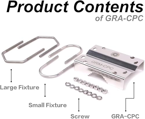 Miniatura 7 de GRM-CPC - Kit de soporte para barandilla de antena  Montaje universal para uso en exteriores  Antenas de TV MINO Yagi horizontales, cámara de