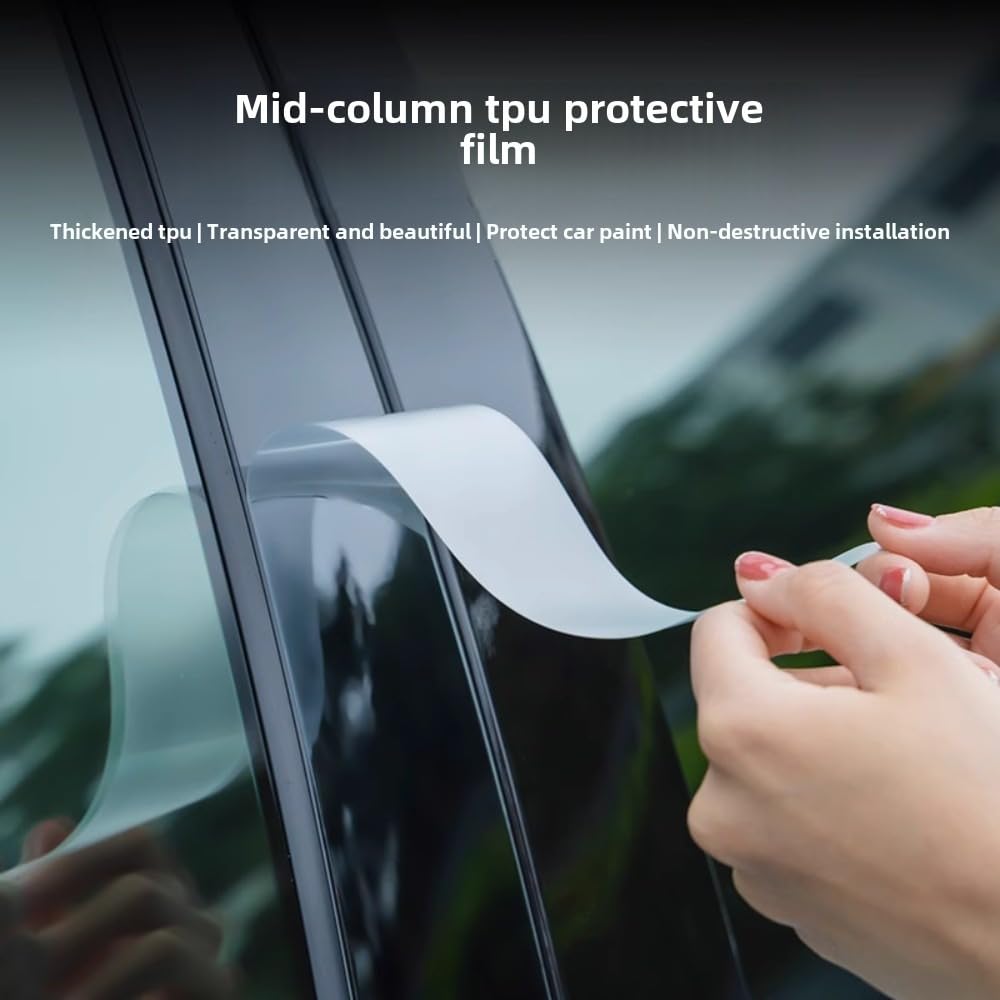 Pellicola protettiva PPF per carrozzeria auto B C, pellicola protettiva in TPU trasparente, per Mercedes Benz Classe -C W204 2014-2023 (trasparente)