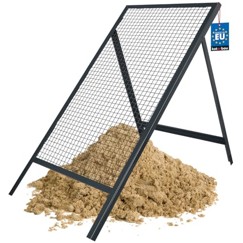 KOTARBAU® Tamis Jardinage - 20 x 20 mm - Acier - Tamis Sable - 60 x 120 cm - Gris - pour Sable Terre Cailloux - Robuste et Durable
