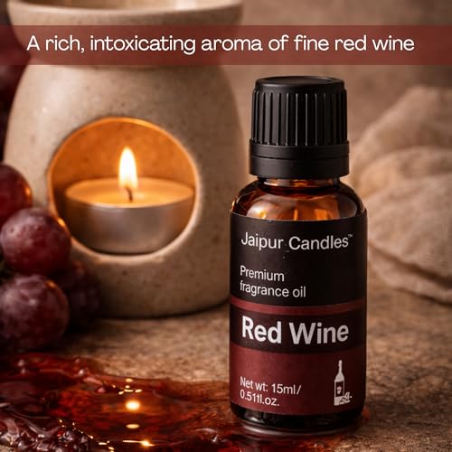 Image of Fragrance Oil | 15 ml | Aroma Oil for Home Fragrance | Best for Aromatherapy | Use in Diffusers, Candles, Air Fresheners (15ML, Red Wine)