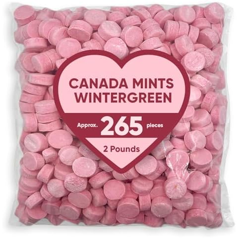Canada Mints Pink Wintergreen Bulk Gifts For Mother's Day - 2 Pounds Approx 265 Pink Candy Melts - Perfect For Mother's Day Gift Baskets For Mom Cover