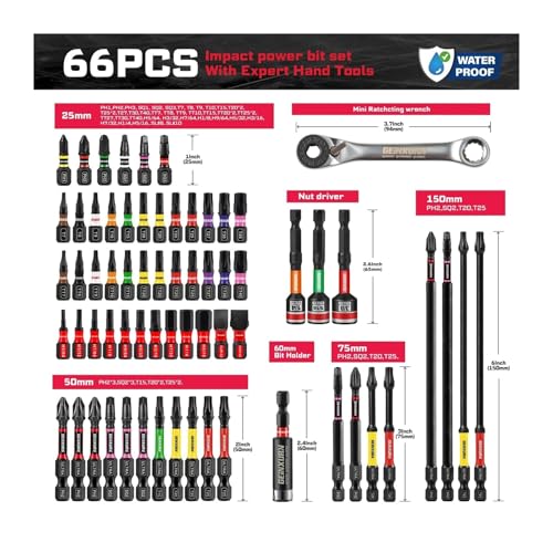 Set de herramientas combinado 66 piezas con estuche miniatura 2