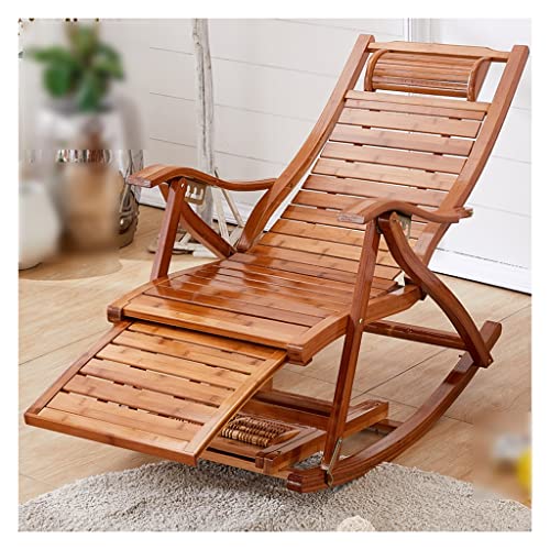 Mecedora de madera plegable ajustable para exteriores con otomana de 5 posiciones para patio, jardín y terraza, comodidad y estilo (estilo 1)