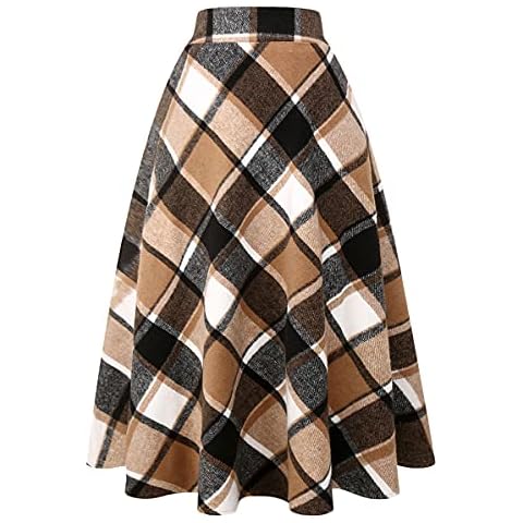 IDEALSANXUN High Waisted Wool Skirt Cover