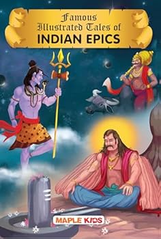 Paperback Indian Epics (Illustrated) - Story Book for Kids (Famous Illustrated Tales) Book