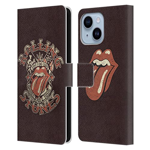The Rolling Stones protection cuir iPhone 14 Plus housse rabat