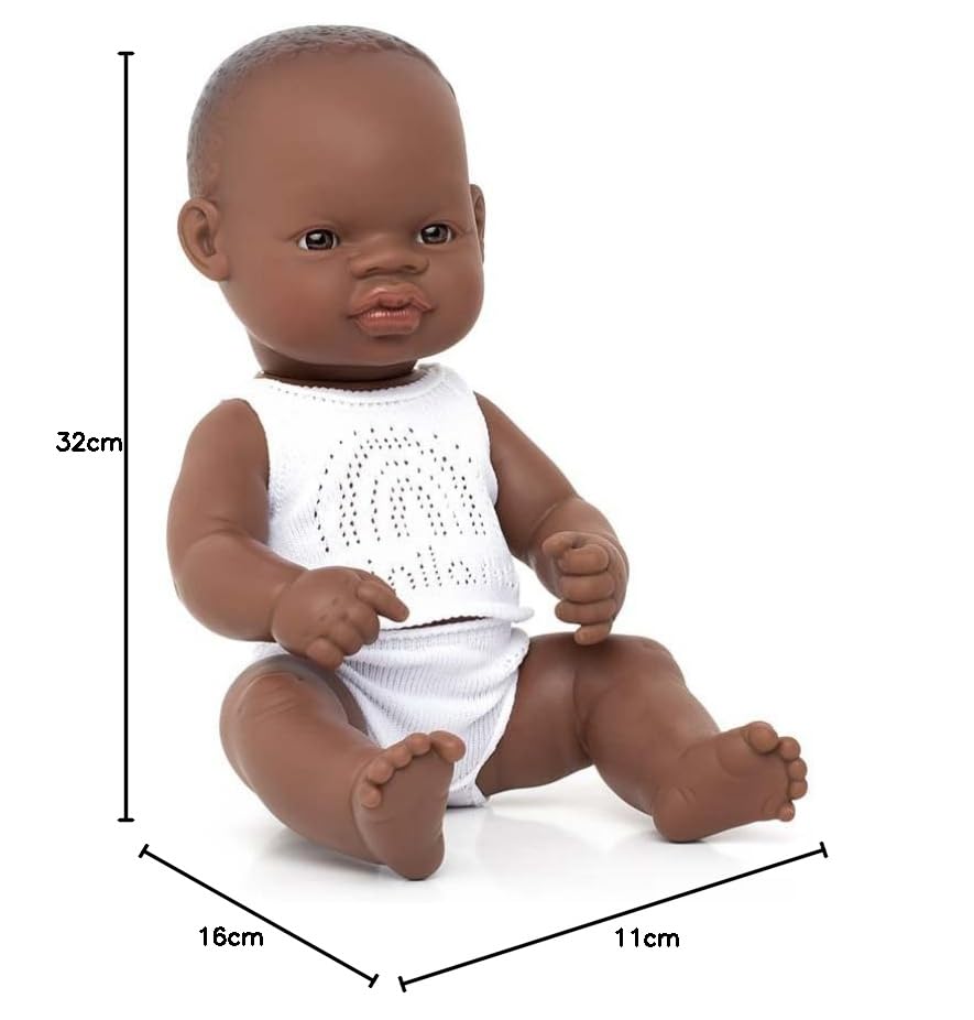 Miniland Dolls: Ensemble Bébé Dolls 32 Cm Modèle Chico Forest 31649 Vert Et Blanc Amz B09wyvht7q