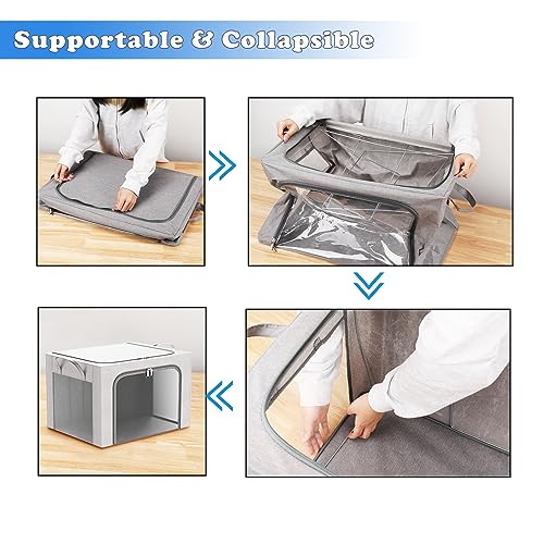 FUSACONY Scatole per Armadio, 2 Pezzi