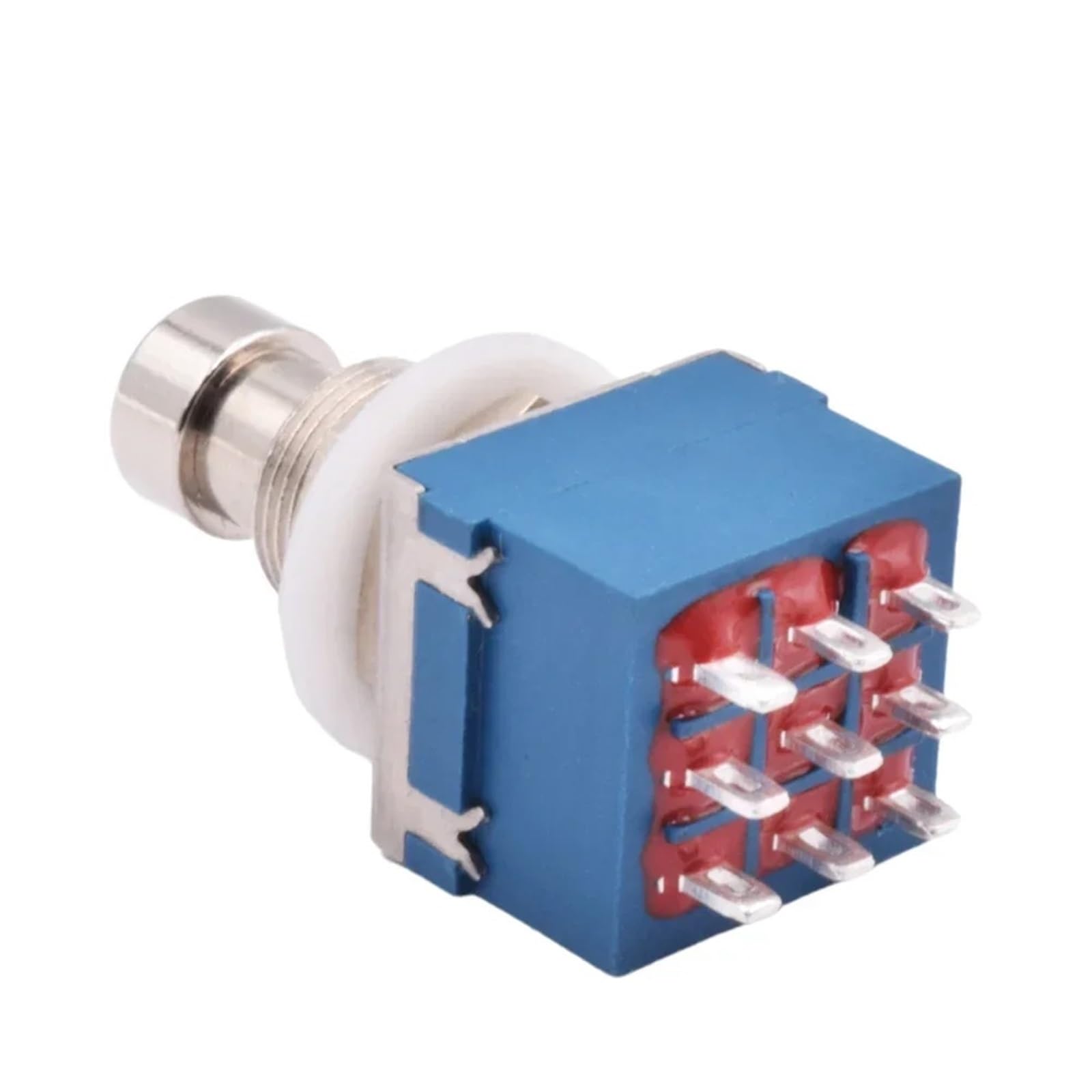 5 pezzi/lotto 9 pin pedale effetto chitarra elettrica pulsante 3PDT interruttore a pedale a scatto terminale di saldatura interruttore a pedale stomp true bypass