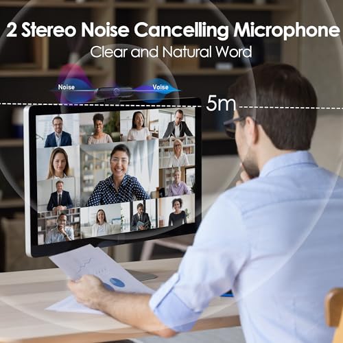 4K Webcam VIZOLINK W4DS mit 2K Auflösung und Dual Mikrofon