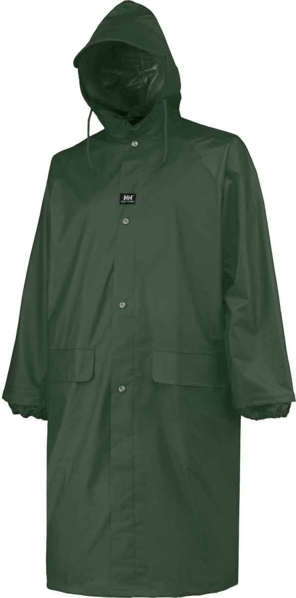 Helly-Hansen Workwear Woodland Waterproof Jackets for Men - Lightweight Adjustable Rain Coat Made with PVC-Coated Polyester