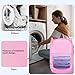 LXLOVESM Pop Up Laundry Hamper, Mesh Laundry Basket Collapsible, Foldable Hamper for Travel and Storage (Pink)