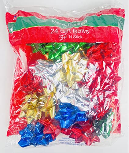 Gov Holiday Premium Gift Wrapping Christmas Bows Large And Medium Sized Peel And Stick (48 Bows) Colors Are Random thumb #3