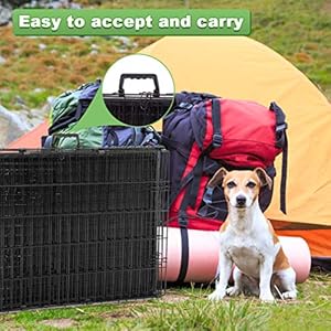 BestPet 24,30,36,42,48 Inch Dog Crates for Large Dogs Folding Mental Wire Crates Dog Kennels Outdoor and Indoor Pet Dog Cage Crate with Double-Door,Divider Panel, Removable Tray (Black, 48") BestPet 2430364248 Inch Dog Crates for Large Dogs Folding Mental Wire Crates Dog Kennels Outdoor and Indoor Pet Dog Cage Crate with Double DoorDivider Panel Removable Tray Black 48