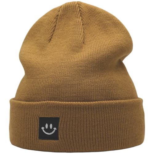 Image of 55cube Unisex Winter Beanie Hats Warm Thick Knit Cuffed Skullcaps
