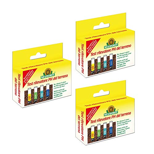 Neudorff ph-Bodentest 3 Sets - zur einfachen und genauen Ermittlung des Kalkbedarfs (pH-Wert) von Kulturböden
