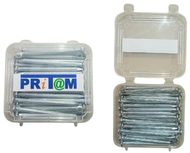 Box of 50 Nails 1.5inch Premium Quality Rust Free Nails for Concrete, Brick Walls, Solid Block Walls, Hollow Block Walls, Wood for Hanging Photo Frames, Wall Mirror, Furniture and DIY Projects (B0CPVPZF77) Amazon Price History, Amazon Price Tracker