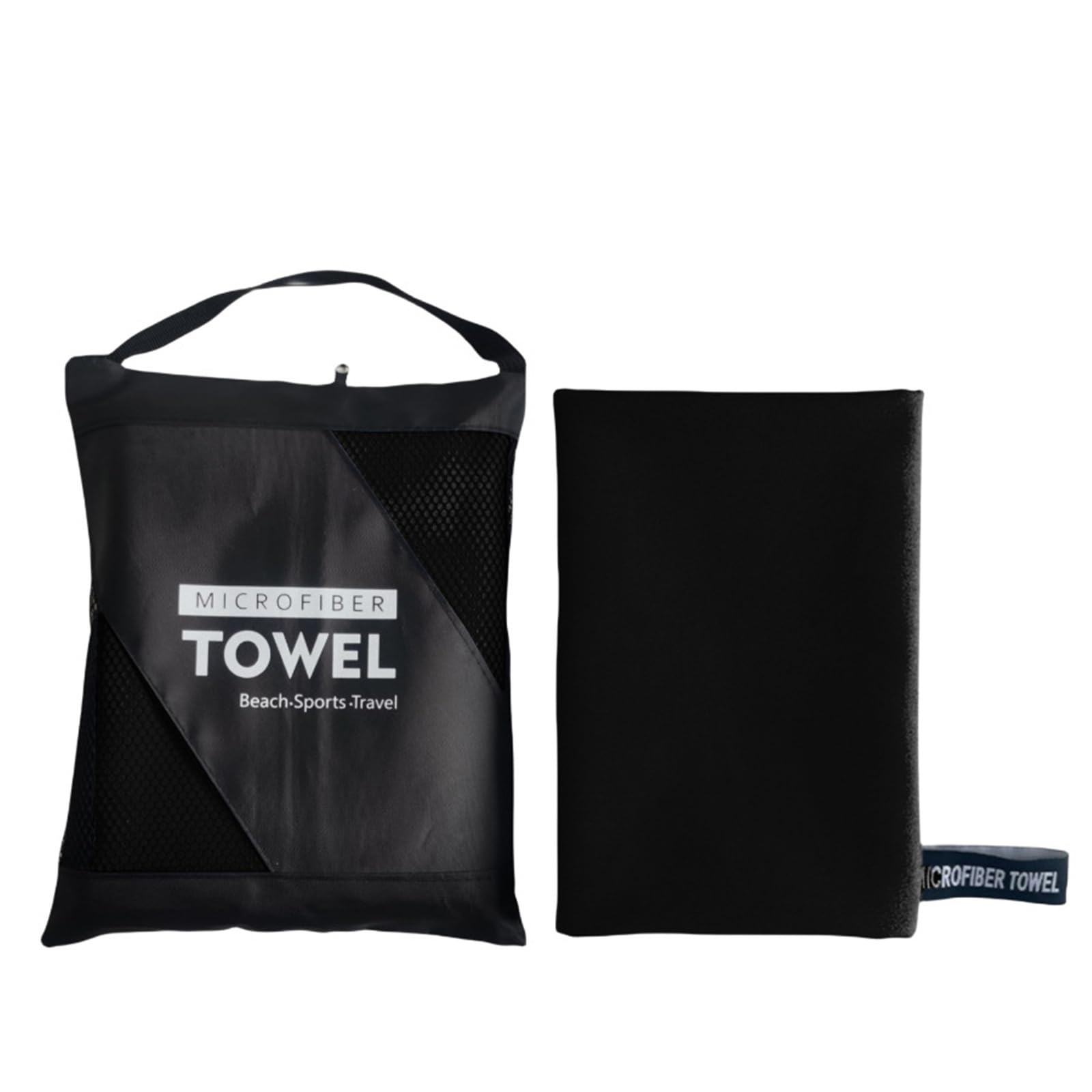 GMEqfhpOPS Beach Towel Oversized,Thick Sand Free Microfiber Quick Dry Towel 31.5”x71”, Super Absorbent Soft Swim BeachTowels for Men, Women Towels Bath(Black)