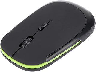 2.4G Wireless Mouse,Ergonomic Optical Gaming Mice with Receiver, 800-1600DPI Adjustment Computer Mouse,for PC/Tablet/Laptop Portable Small Travel Mouse(Black)