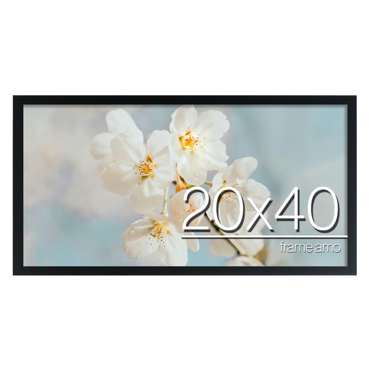 Amazon.com - Frame Amo 20x40 Black Modern Poster Frame, 1.25 inch