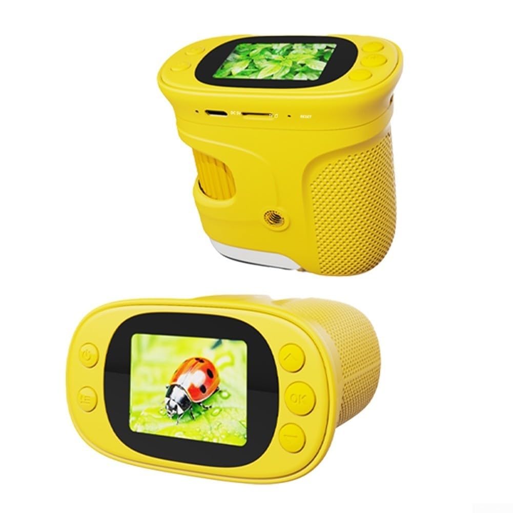 Digitales Mikroskop Kinder HD Bildschirm Foto Video | HD-Bildschirm, Foto-und Videofunktion, klare Bilder, detaillierte Beobachtung, für Schule und Hobby