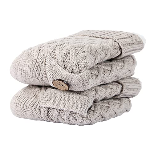 Image of Chassic Sherpa Lined Slipper Socks for Women, Non-Slip Cozy Winter House Socks, Soft Fuzzy Socks, Christmas Gifts for Women & Ladies Stocking Stuffers
