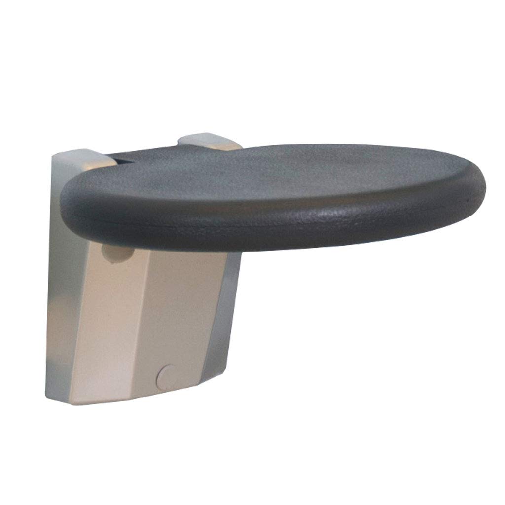 Redondeado Montado en la Pared Asiento de Ducha Tarea Pesada Plegable Banco de bañera Silla de baño Taburete Antideslizante para discapacitados Mayor, Tamaño 30 cm (L) * 26.5 cm (W)