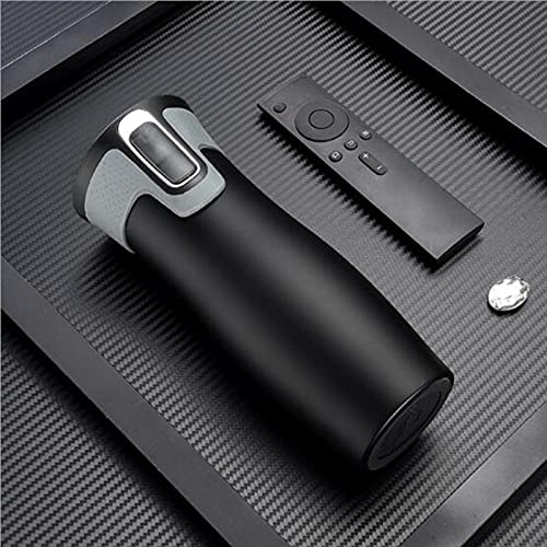 Termo Taza De Viaje Thermos 450 Ml – Acero Inoxidable Doble Pared – Aislado Al Vacío (Negro/Rojo/Azul)