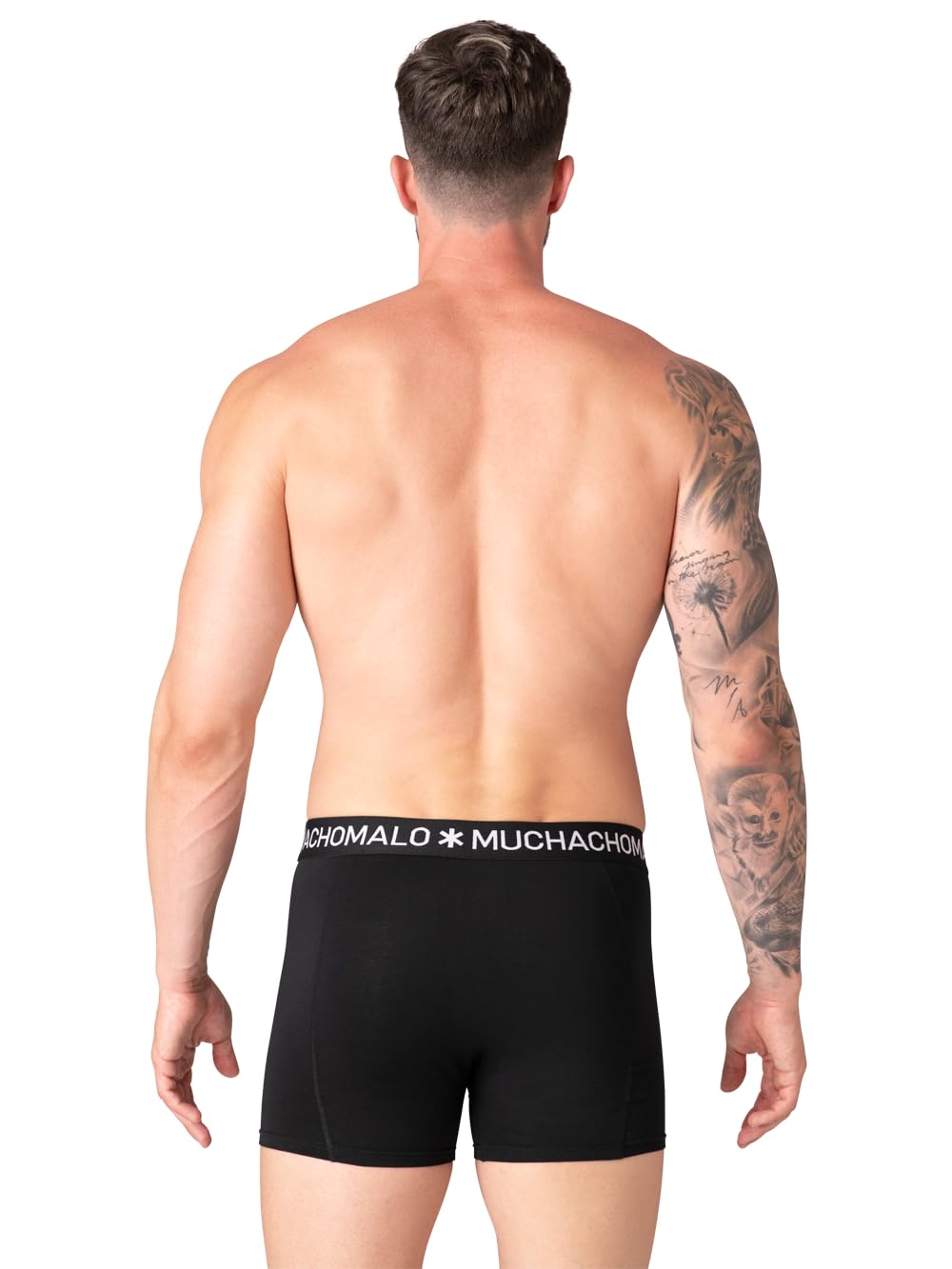 Muchachomalo Hombre Bóxer 6-Pack, Liso, Algodón, Cinturilla Elástica
